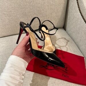 Christian Louboutin Black Patent Leather Heels 85mm